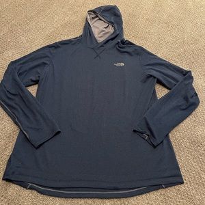 The North Face FlashDry Blue Hooded Men’s Shirt Size XL mountain Athletics